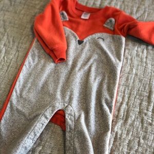 Carter’s Fox Fleece Jumpsuit • 12m